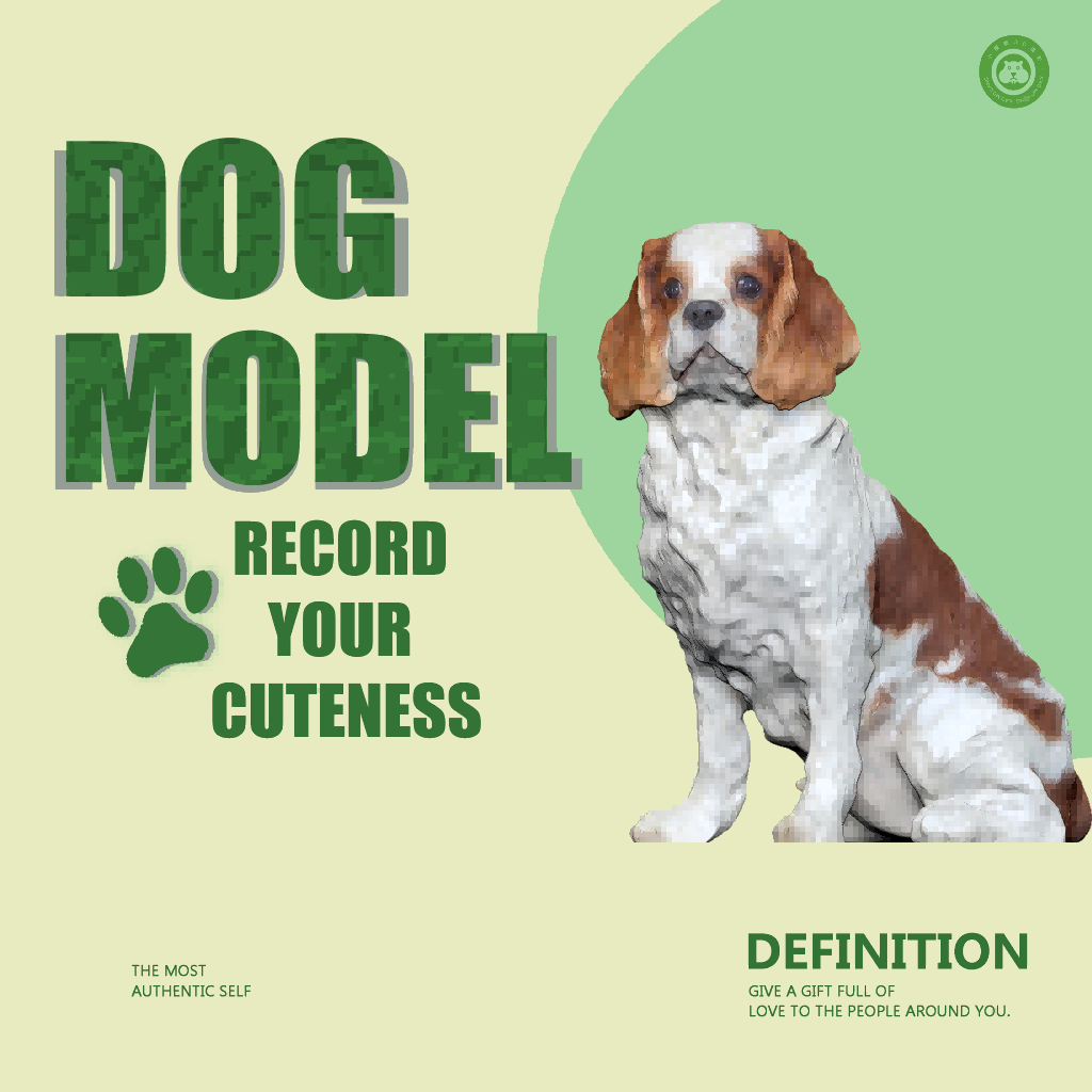 【Pet Emotion - Custom】Customized 3D dog statue figurine; a unique gift tailored for pet owners;