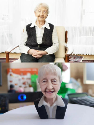 3D printed bust statues, custom model carving, human figure models