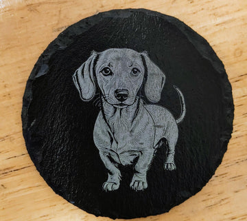 Sottobicchieri personalizzati con foto di bassotto