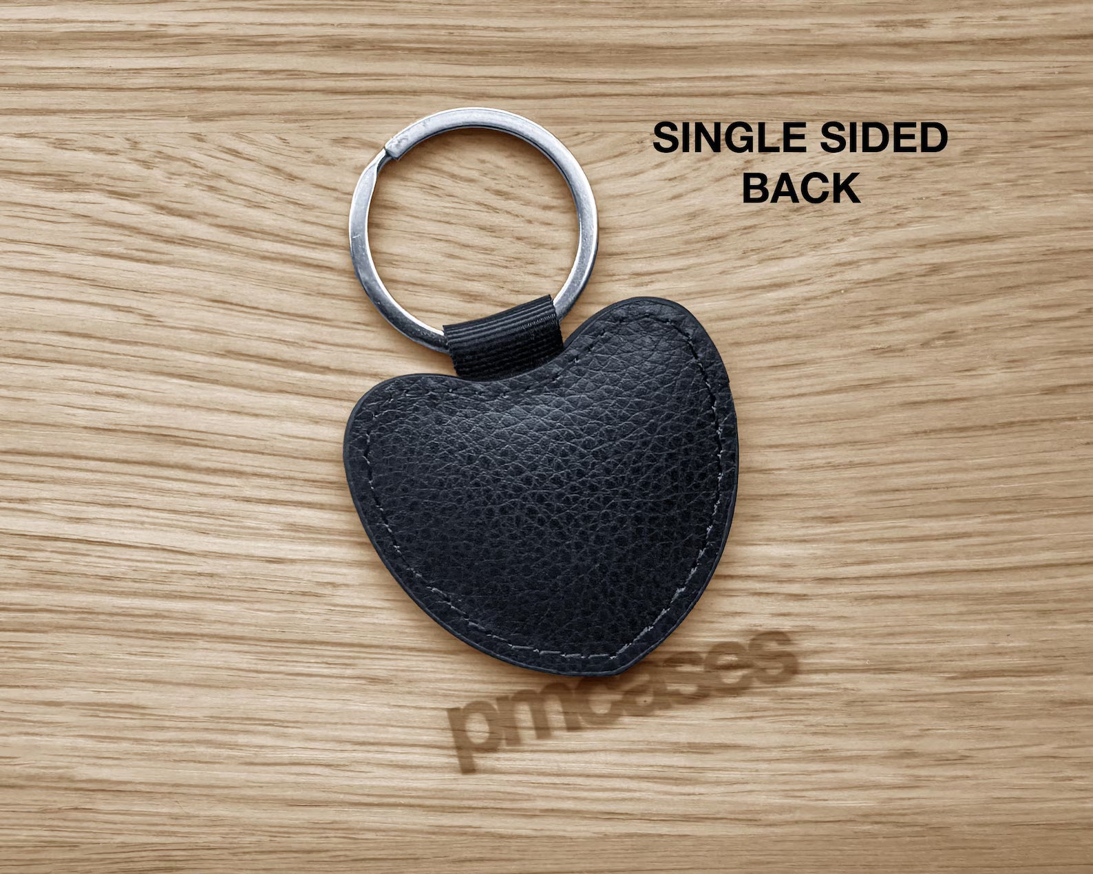 Portachiavi con foto personalizzato in pelle vegana