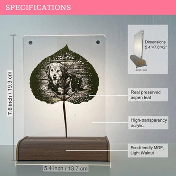 Intaglio personalizzato di foglie di pioppo