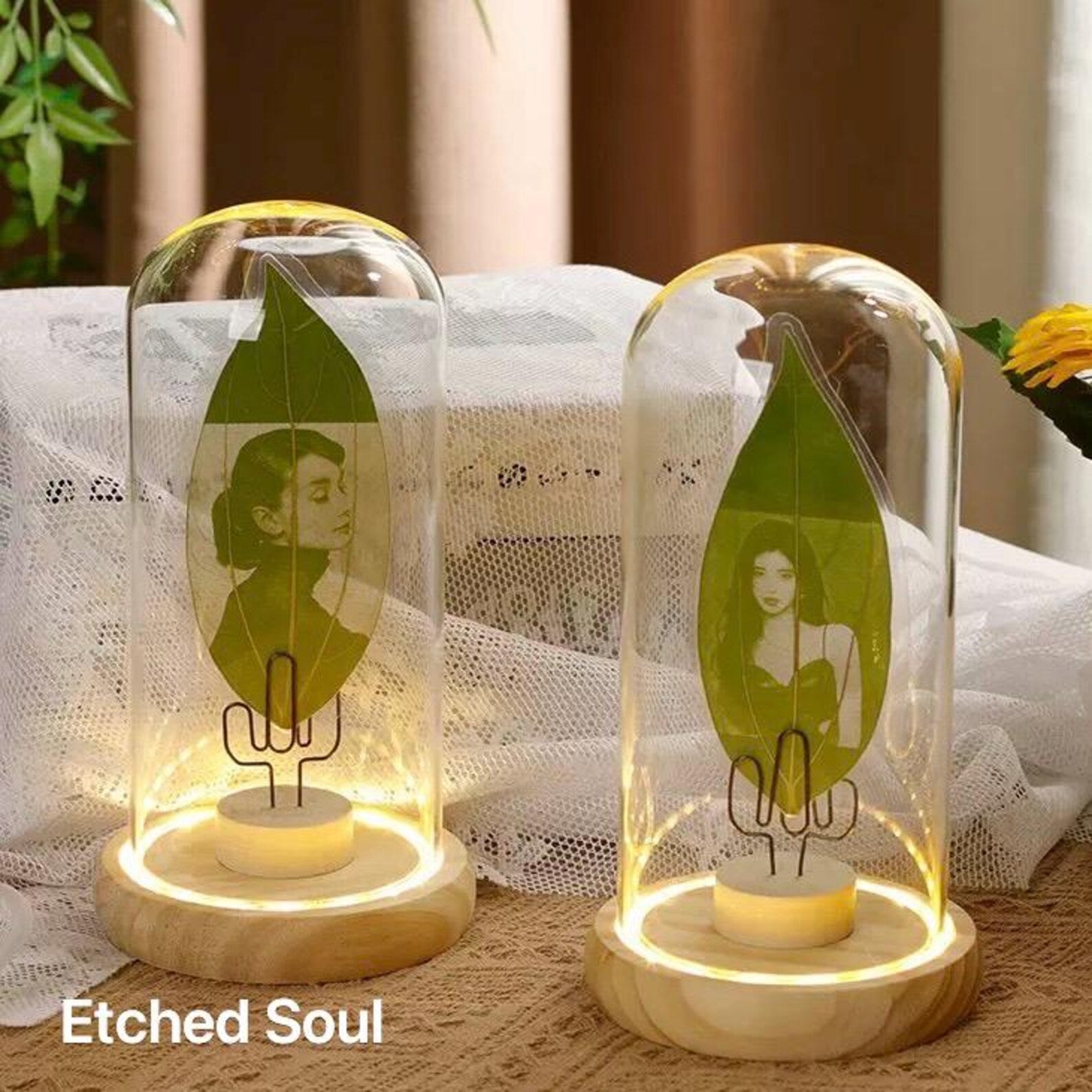 ntaglio personalizzato di foglie