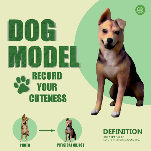 【Pet Emotion - Custom】Customized 3D dog statue figurine; a unique gift tailored for pet owners;